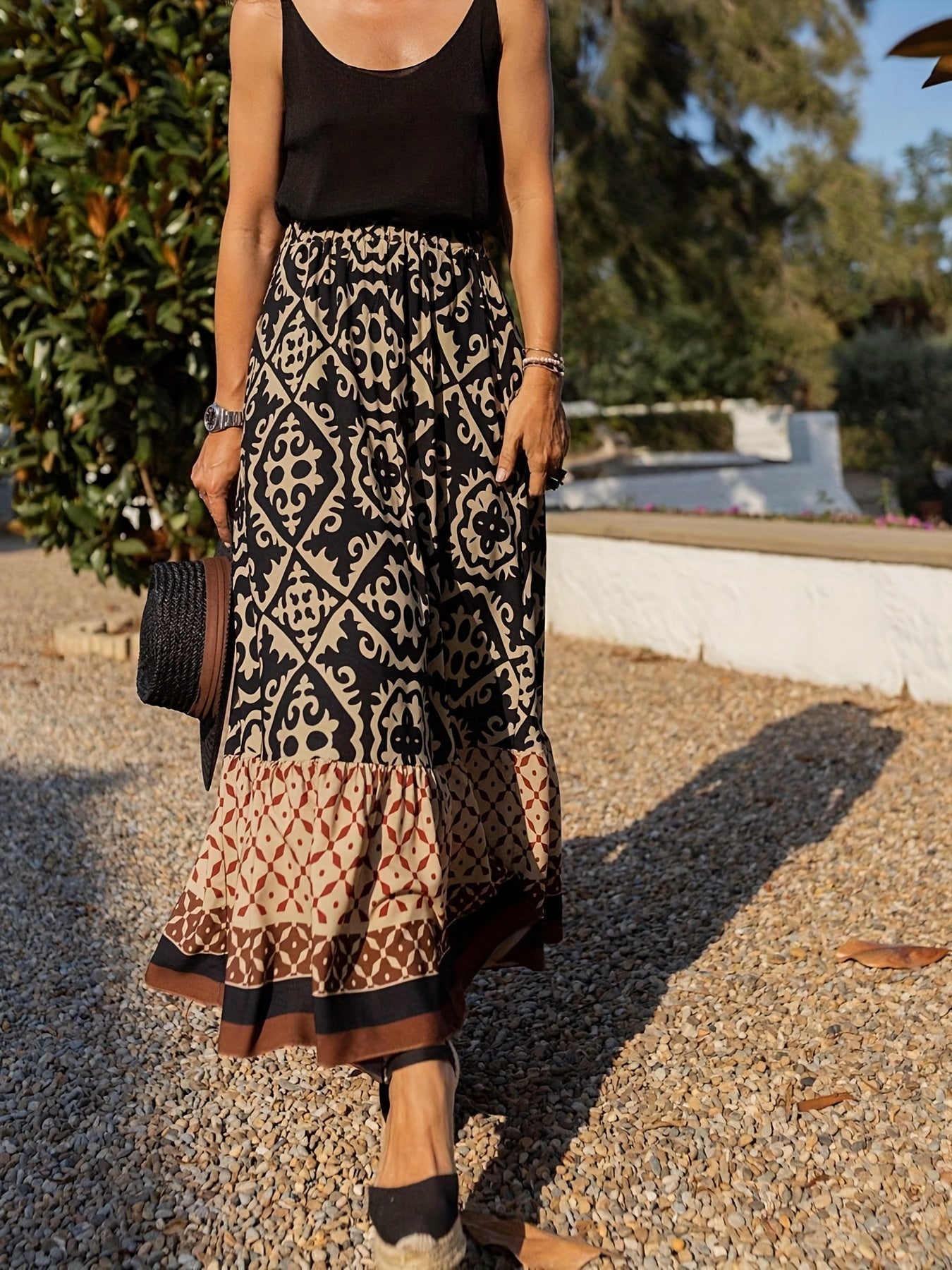 Cassey™ | Boho-stil nederdel