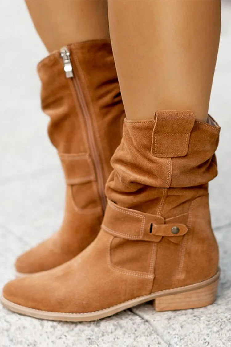 Clémence™ | Bløde Ankelstøvler i Suede