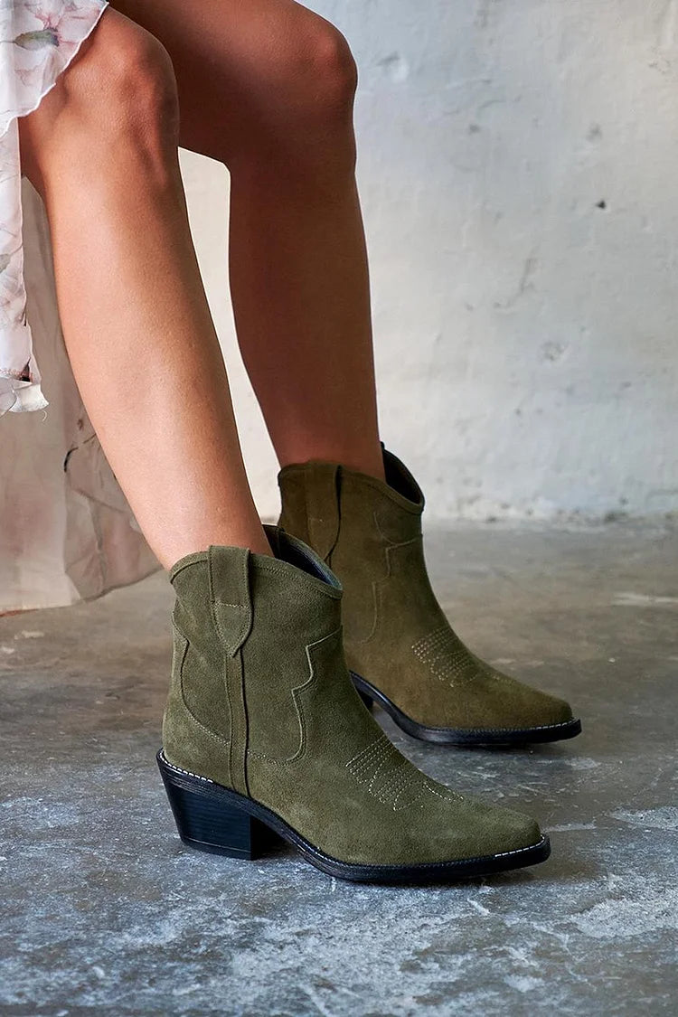 Élise™ | Korte Støvler i Suede