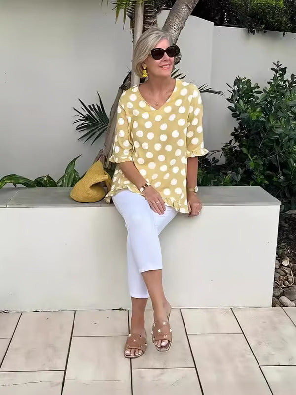 Chloe | Elegant Top med V-udskæring