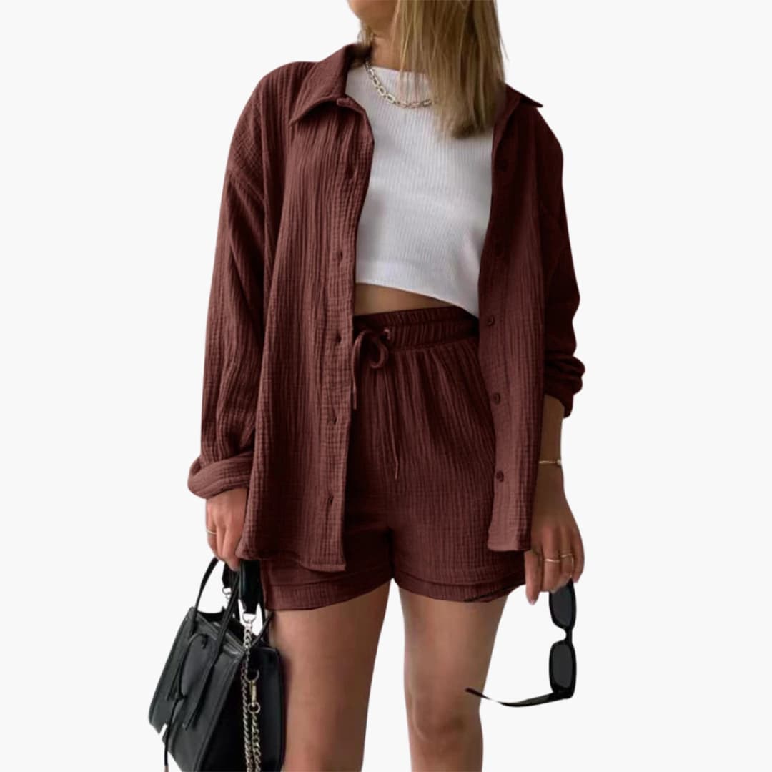 Aurélie | Elegant og Casual To-delt Sæt