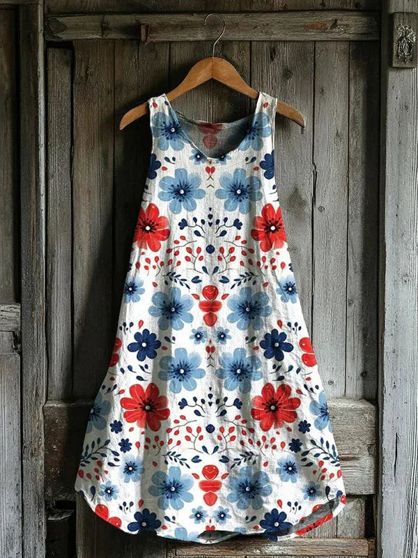 Colette – Kjole med Blomsterprint