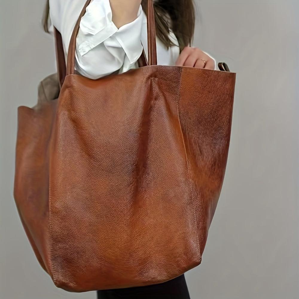 Renee | Stor Vintage Skuldertaske