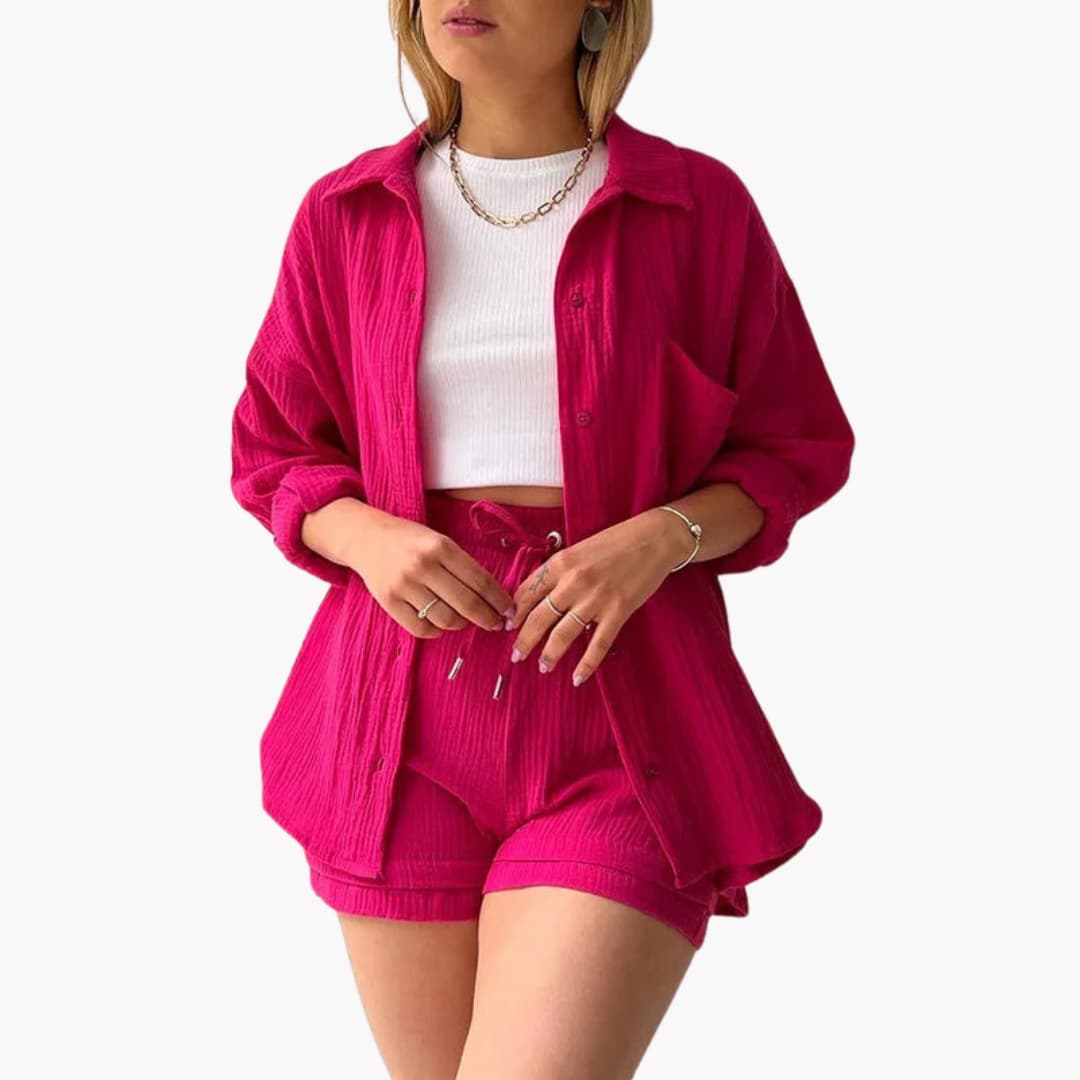 Aurélie | Elegant og Casual To-delt Sæt