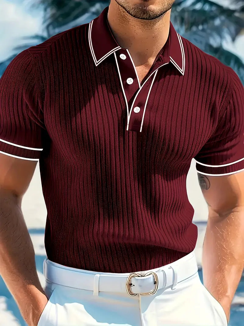Savrani™ | Elegant polo med korte ærmer