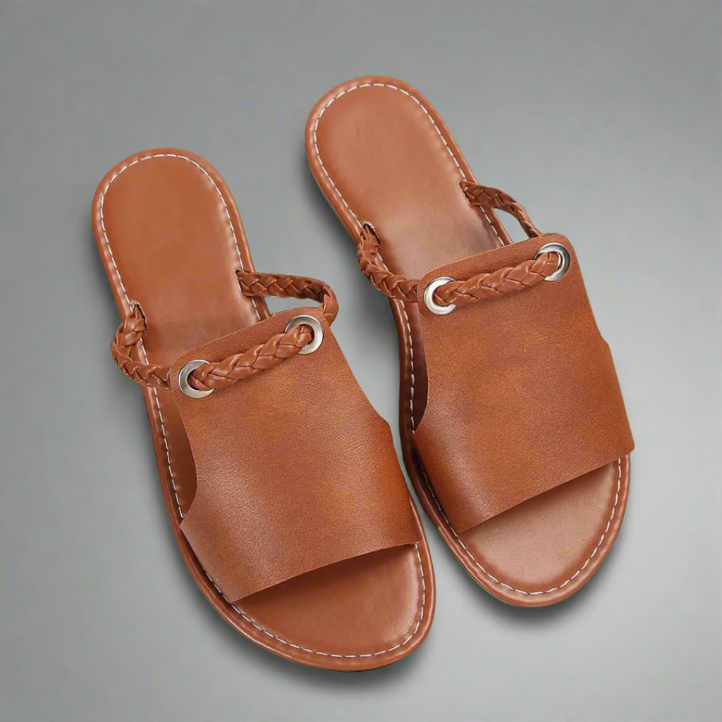 Katelina | Håndlavede flade sandaler