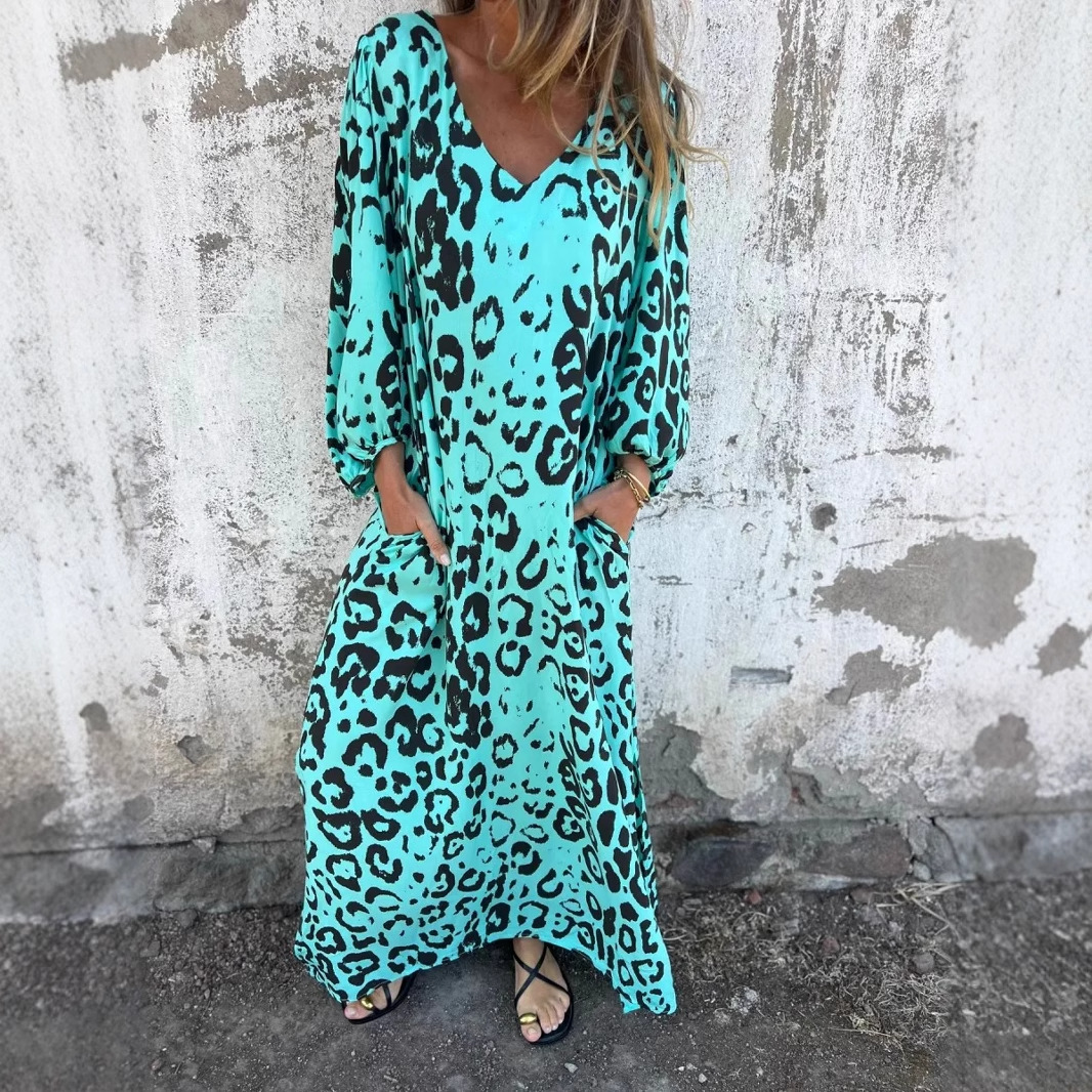 Denise | Kjole med leopardmønster