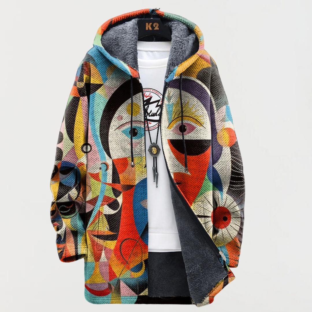 Mira | Sweatshirt med abstrakt kunst