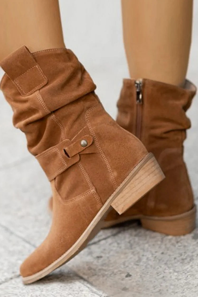Clémence™ | Bløde Ankelstøvler i Suede