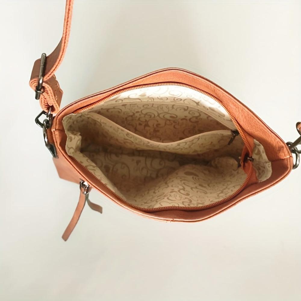 Lina | Vintage skuldertaske med ternet mønster