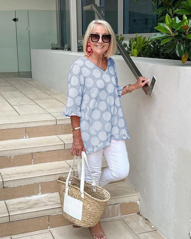 Chloe | Elegant Top med V-udskæring