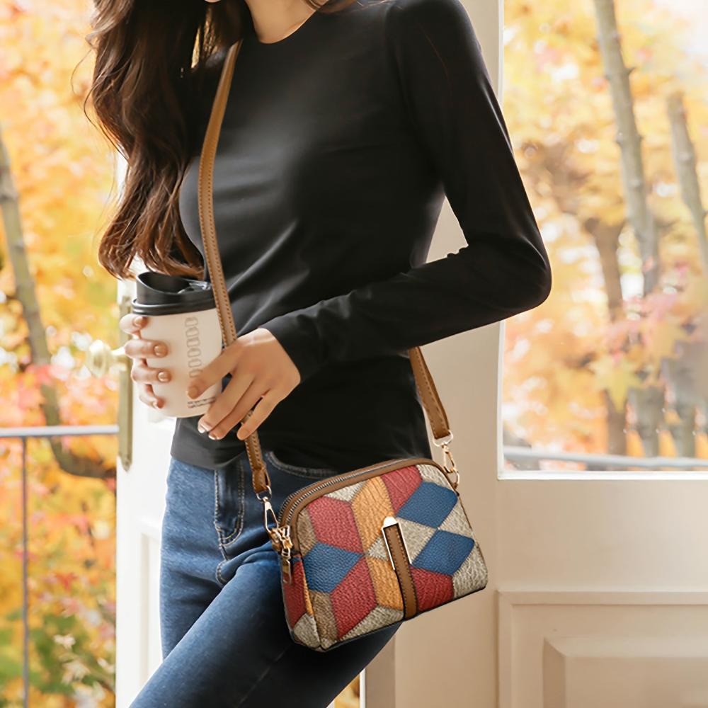 Clio | Mini Skuldertaske Patchwork