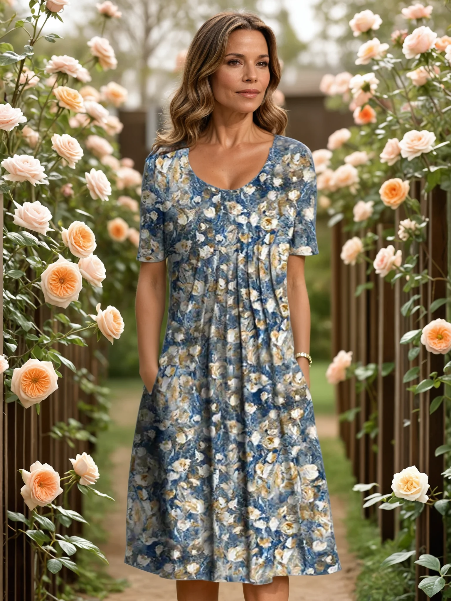 Marga | Elegant Midi Kjole til Enhver Lejlighed