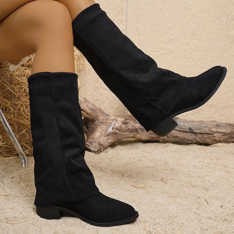 Orlanne – Høje Suede Støvler