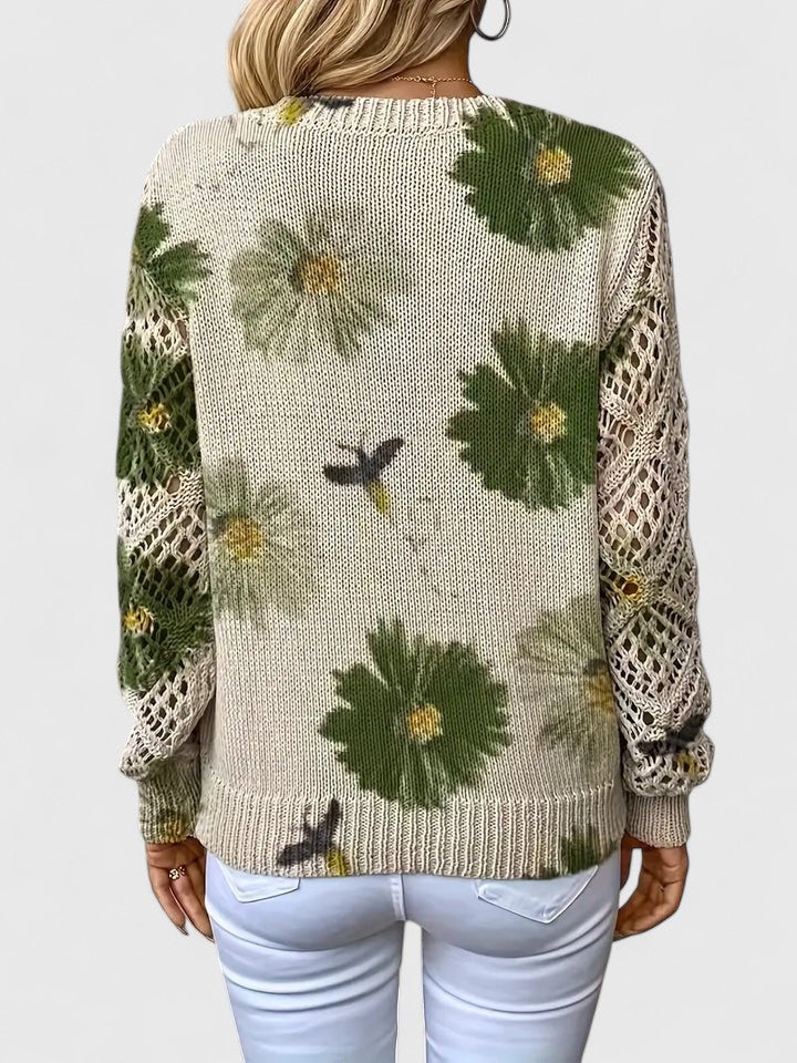 Aurélie | Elegant sweater med blomsterdesign