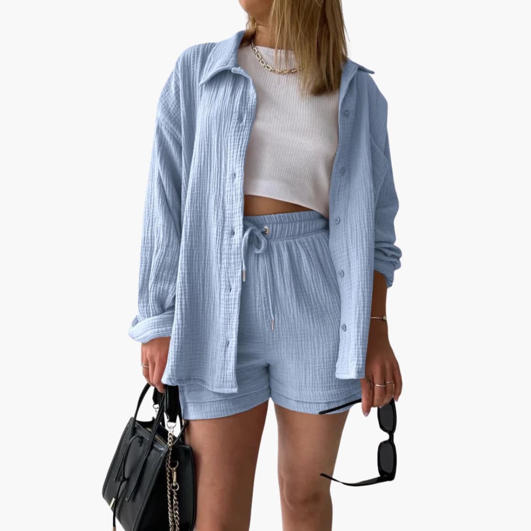Aurélie | Elegant og Casual To-delt Sæt