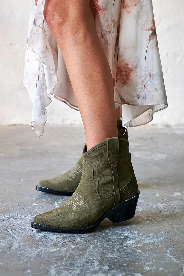 Élise™ | Korte Støvler i Suede