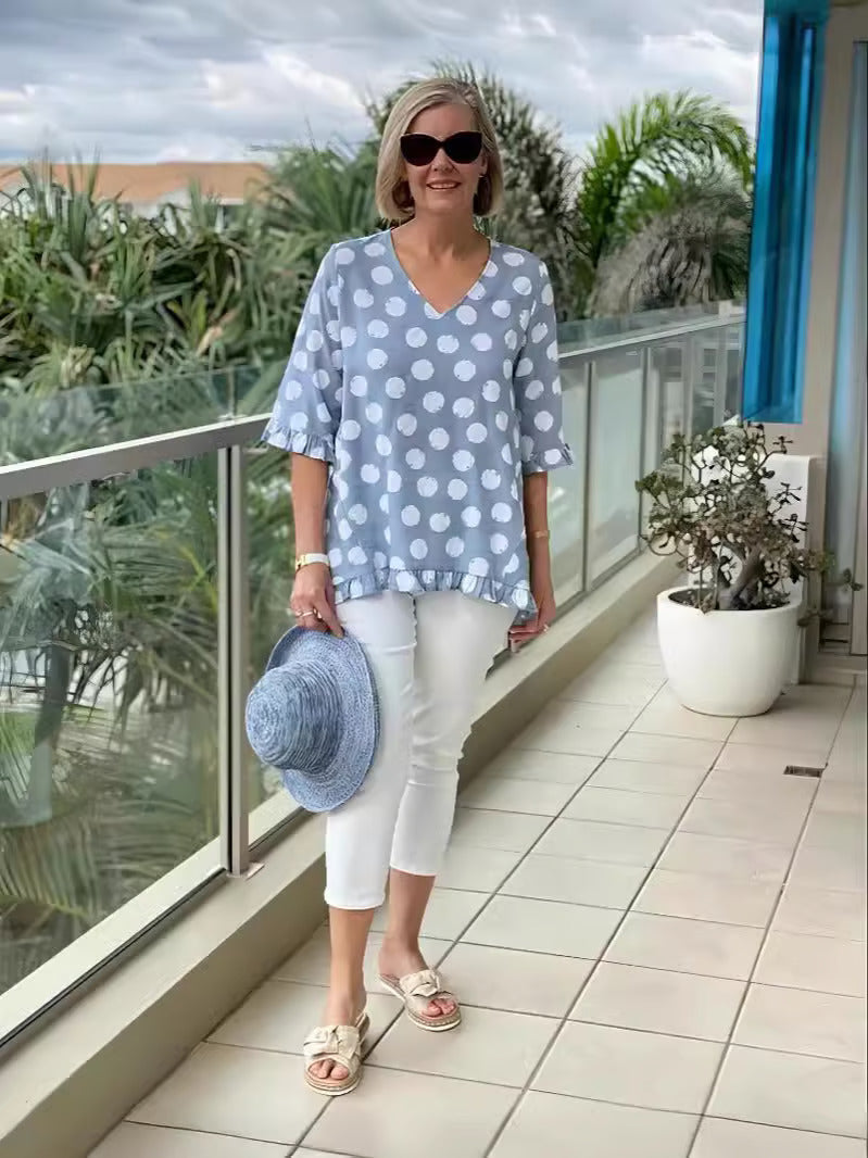 Chloe | Elegant Top med V-udskæring