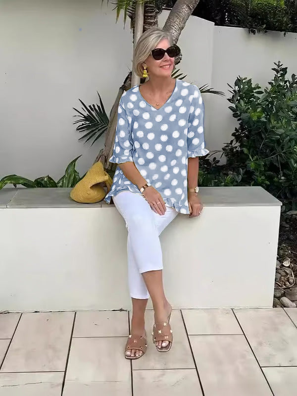 Chloe | Elegant Top med V-udskæring