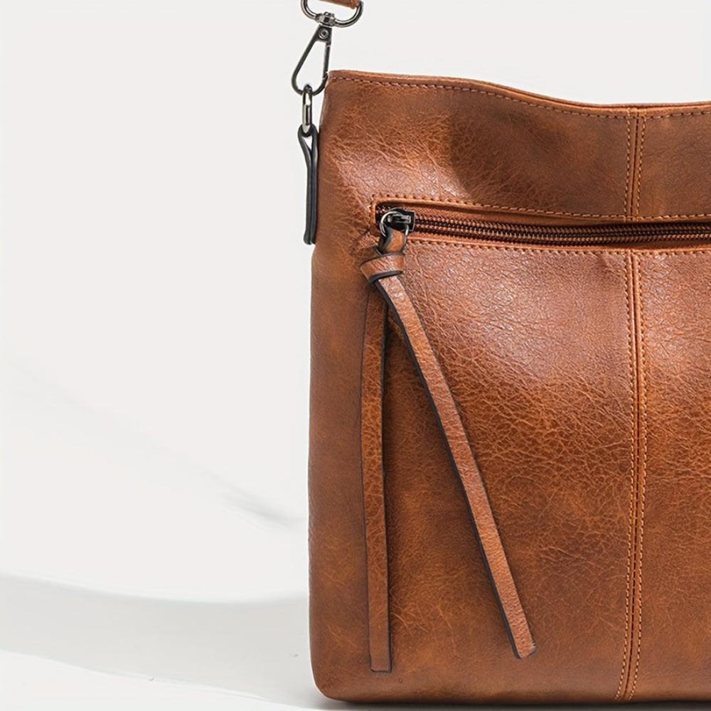 Lina | Vintage skuldertaske med ternet mønster