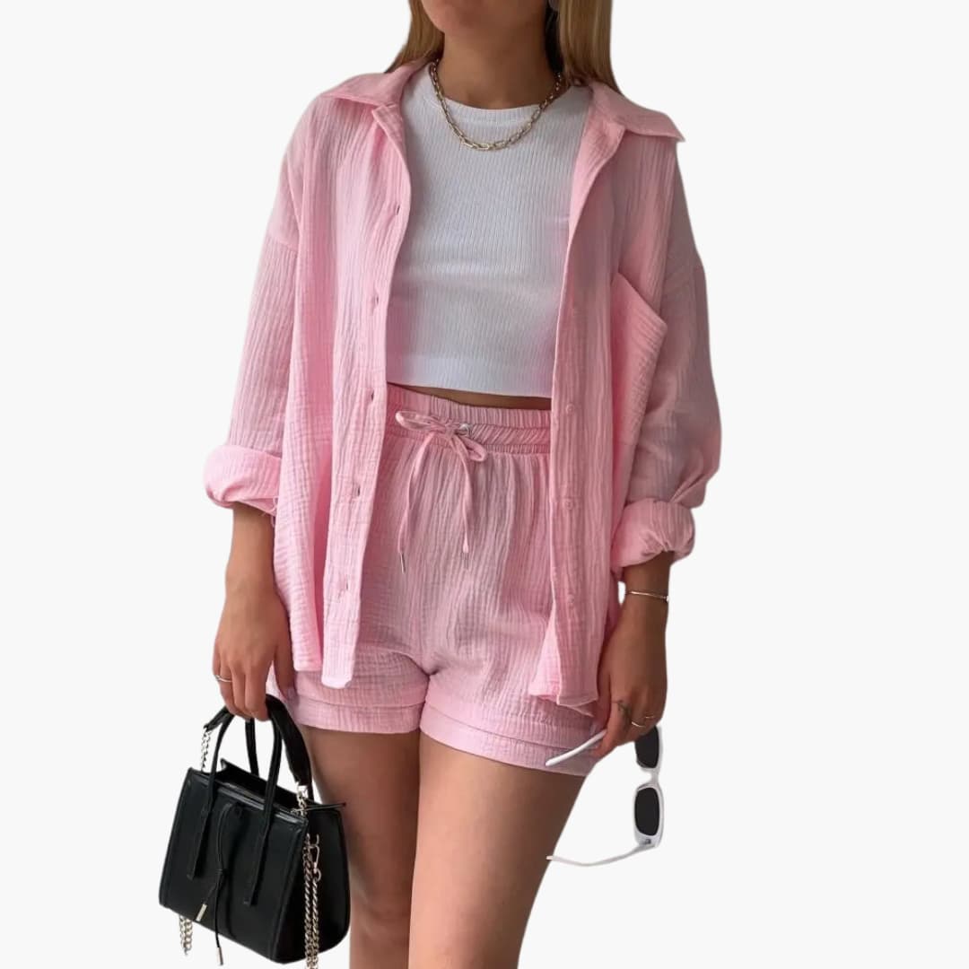 Aurélie | Elegant og Casual To-delt Sæt