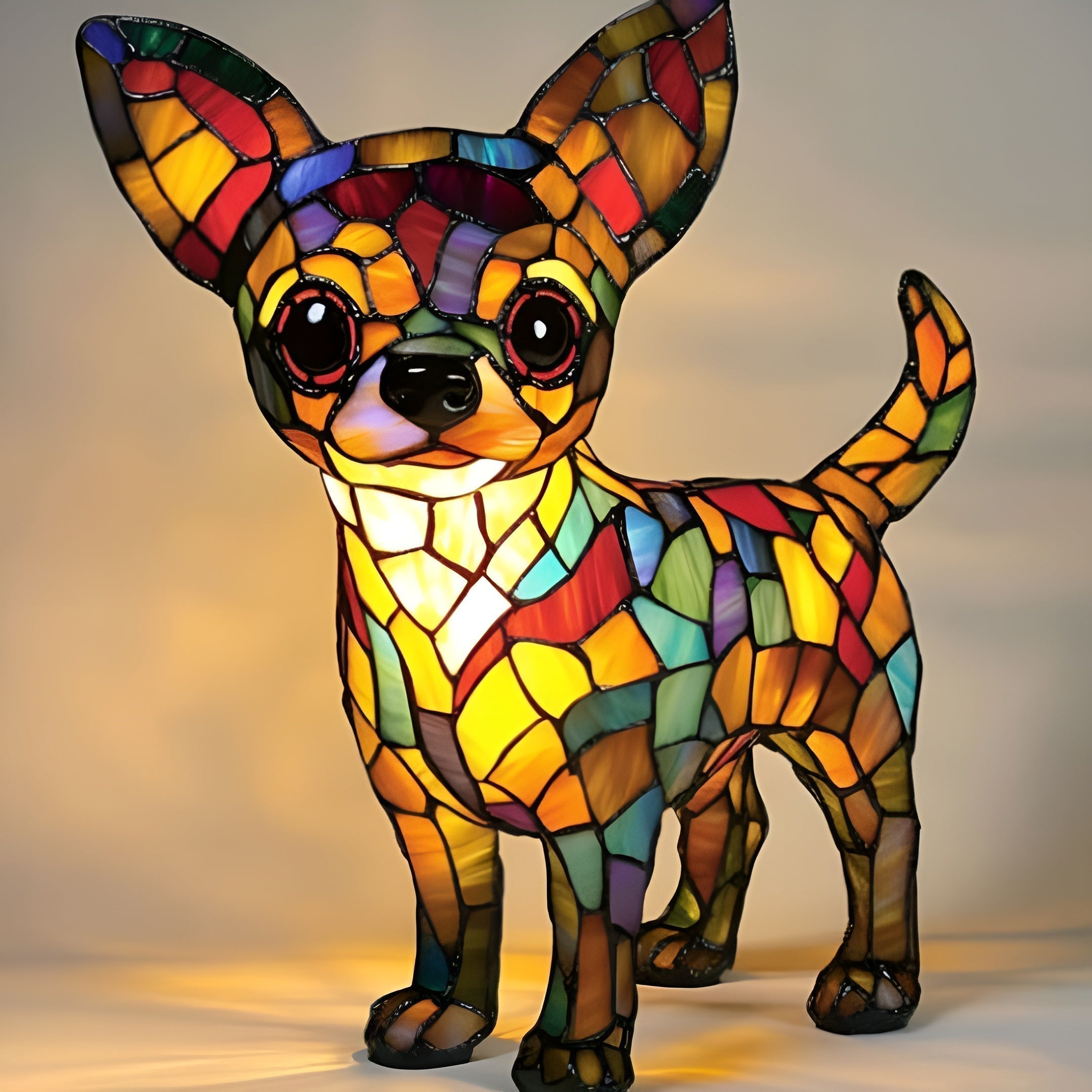 Choupette | Lampe Magisk Pie i Farvet Glas