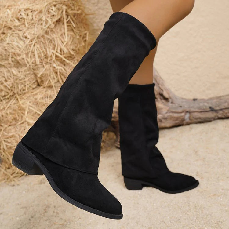 Orlanne – Høje Suede Støvler