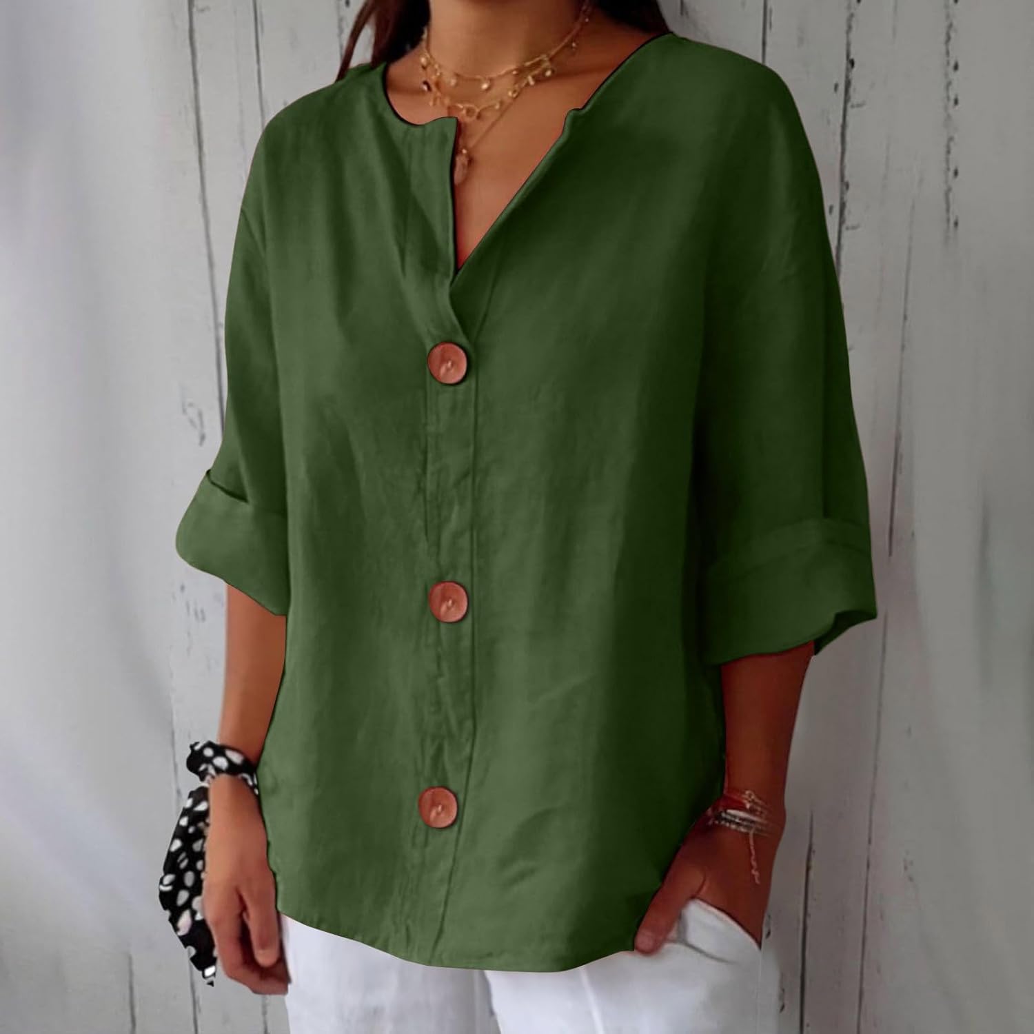 Clara™ | Løs Linnedbluse