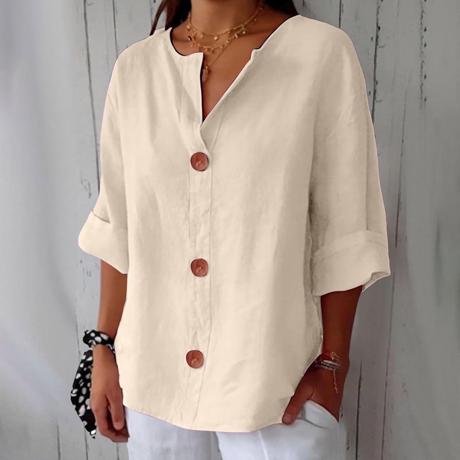 Clara™ | Løs Linnedbluse