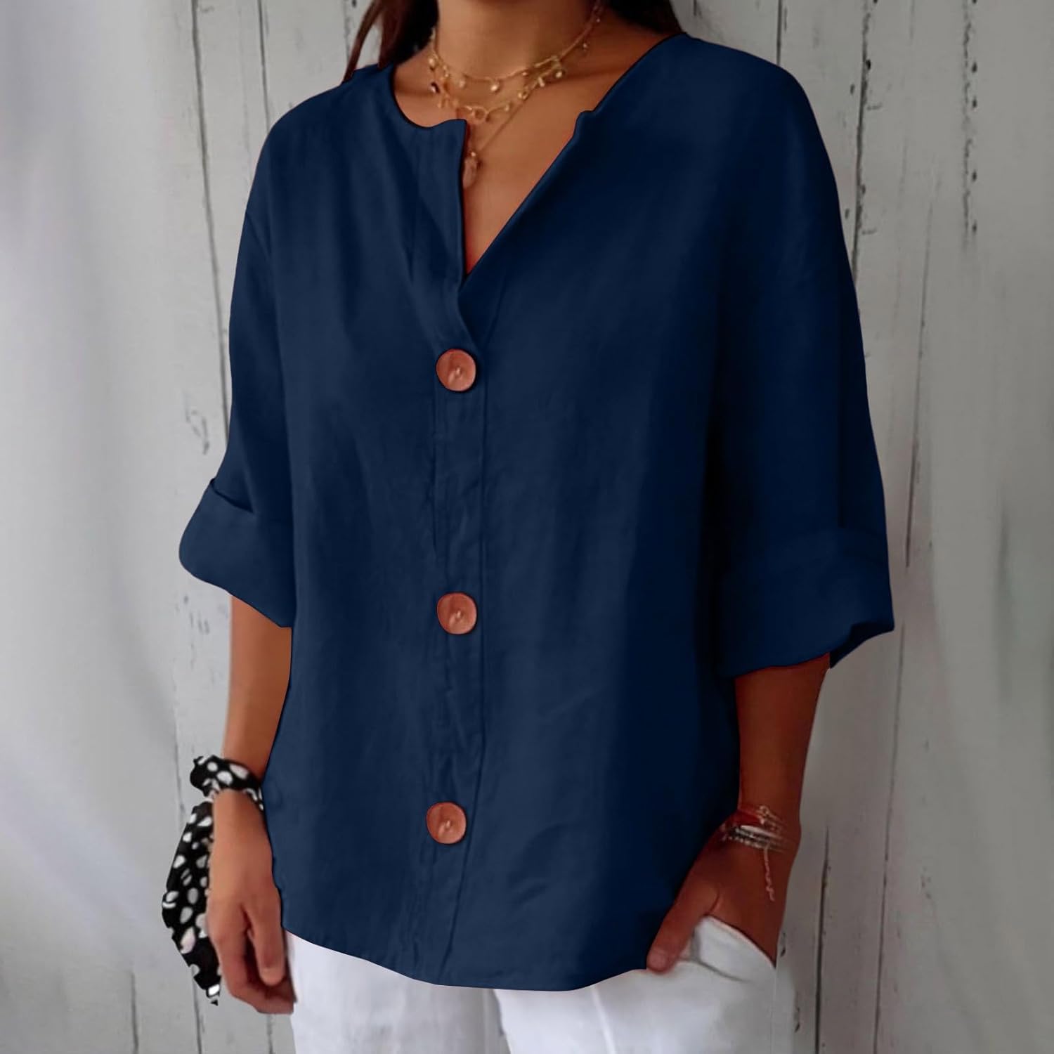 Clara™ | Løs Linnedbluse