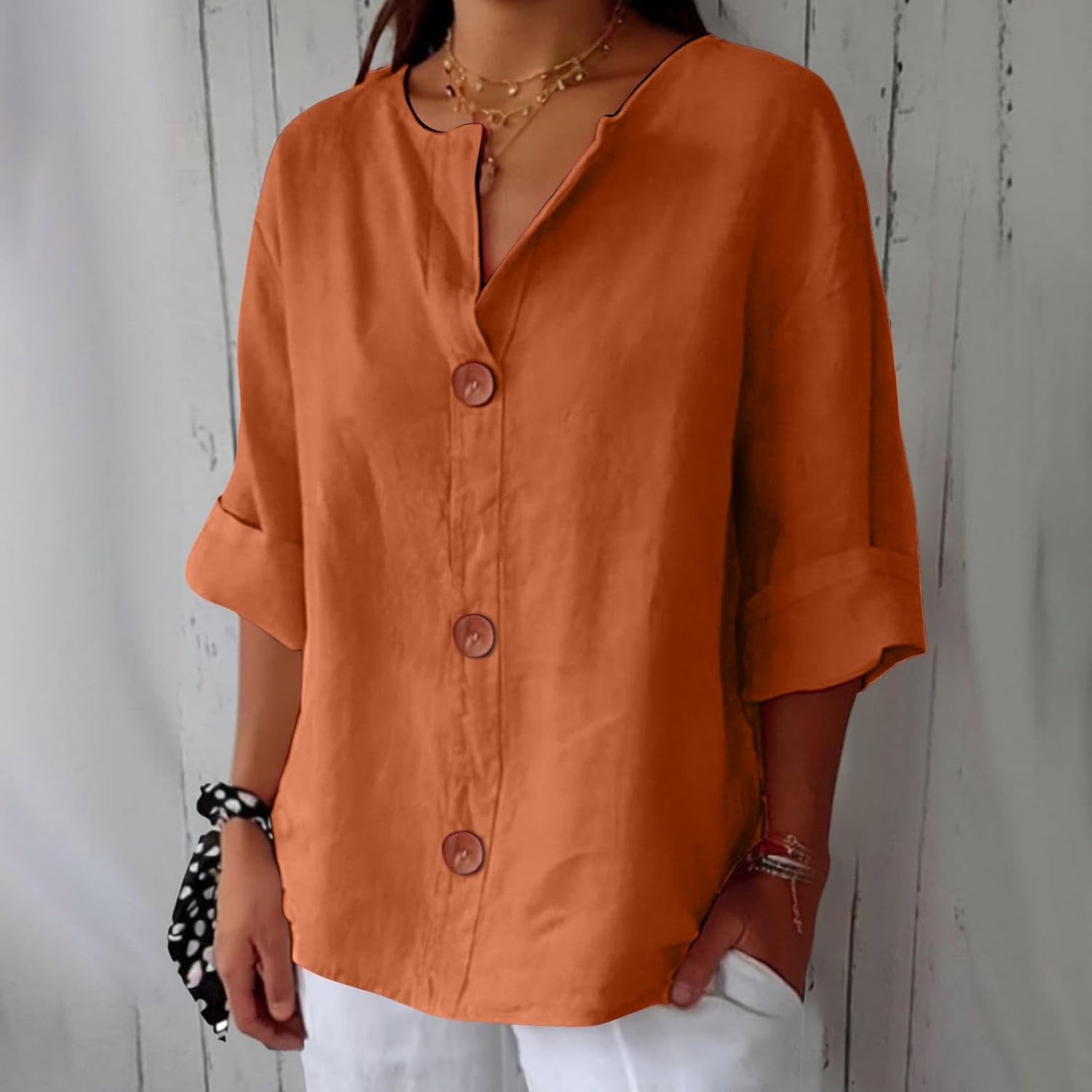 Clara™ | Løs Linnedbluse