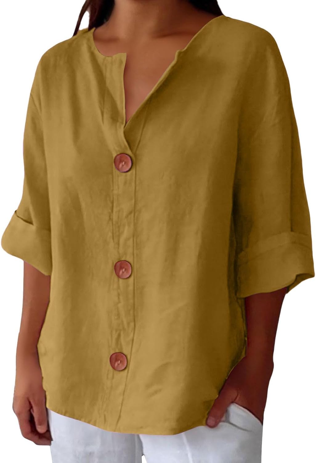 Clara™ | Løs Linnedbluse