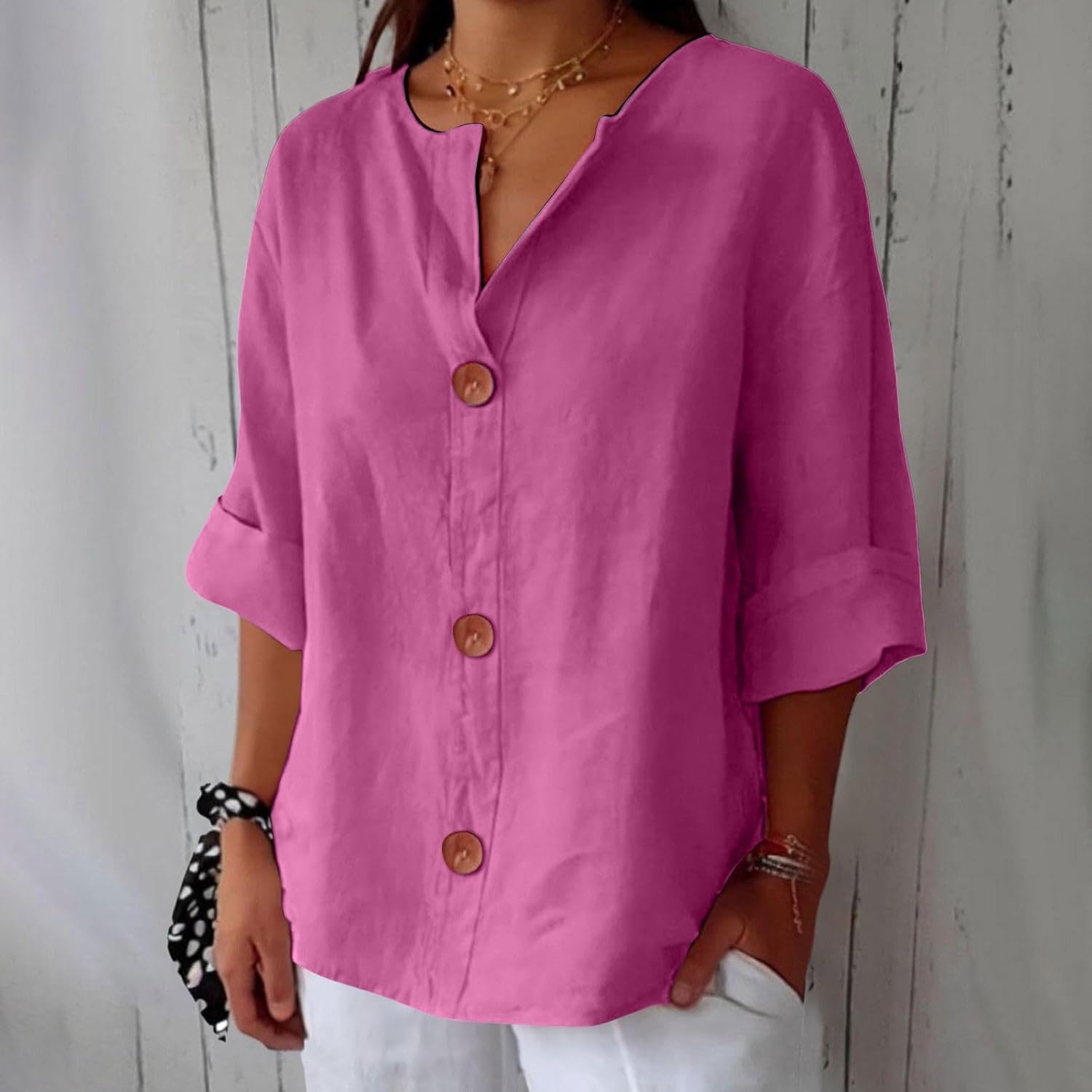Clara™ | Løs Linnedbluse