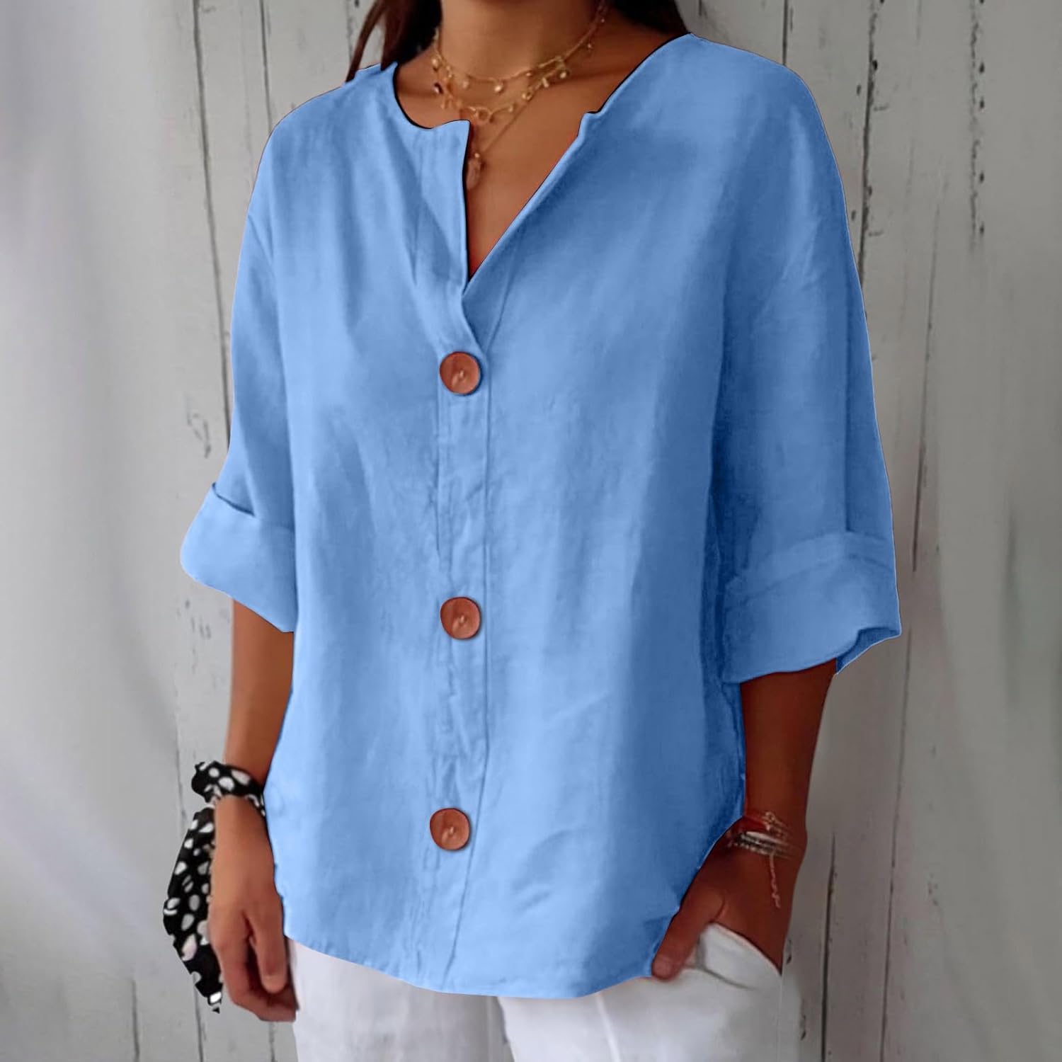 Clara™ | Løs Linnedbluse