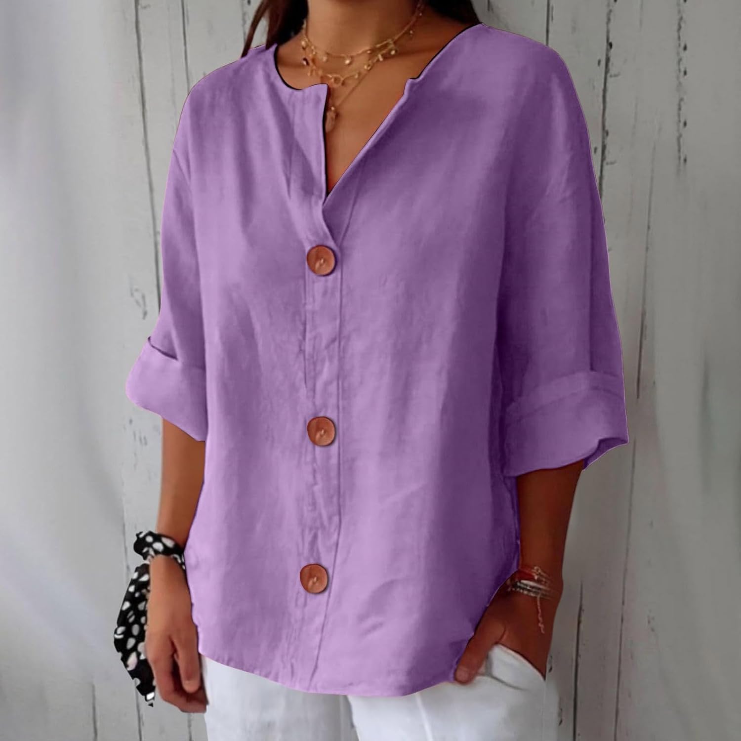 Clara™ | Løs Linnedbluse