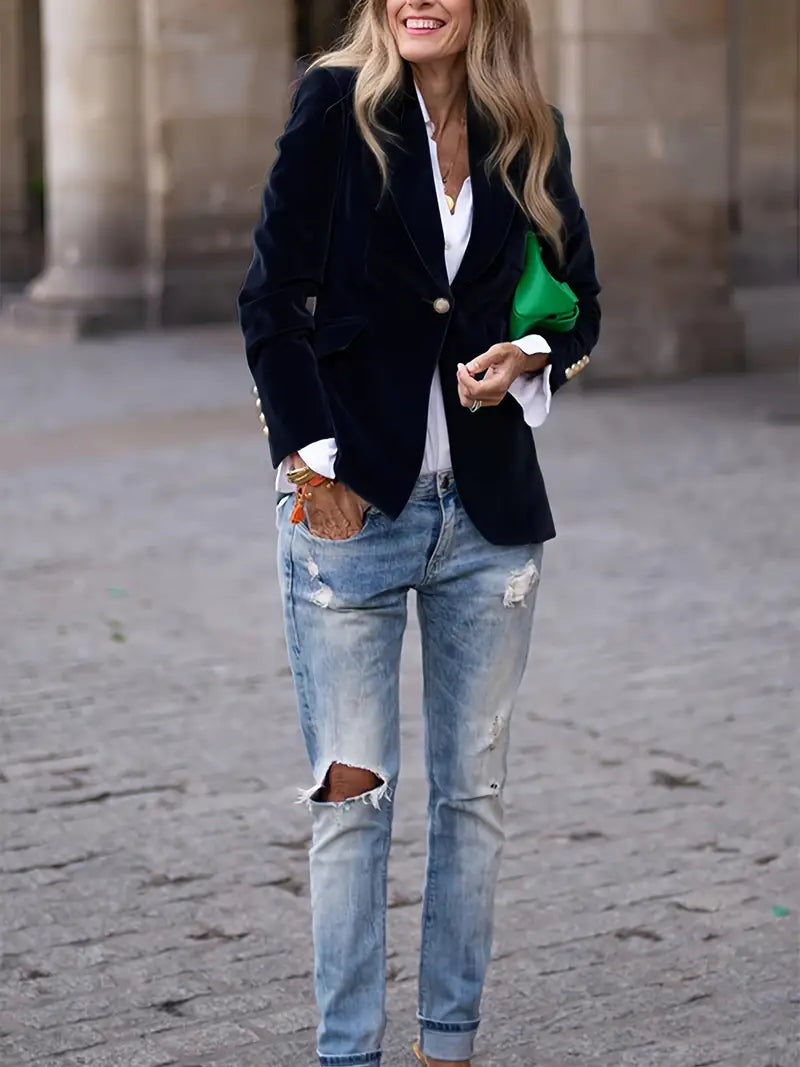 Julissa | Elegant jakke i velour
