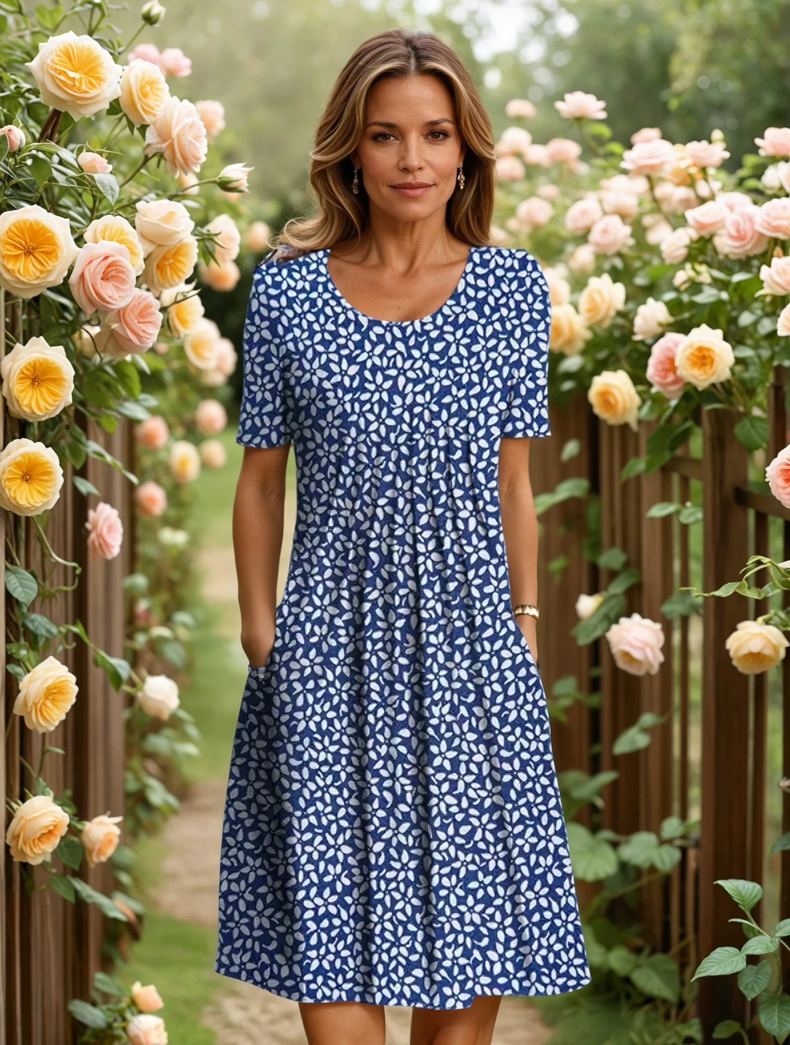 Marga | Elegant Midi Kjole til Enhver Lejlighed