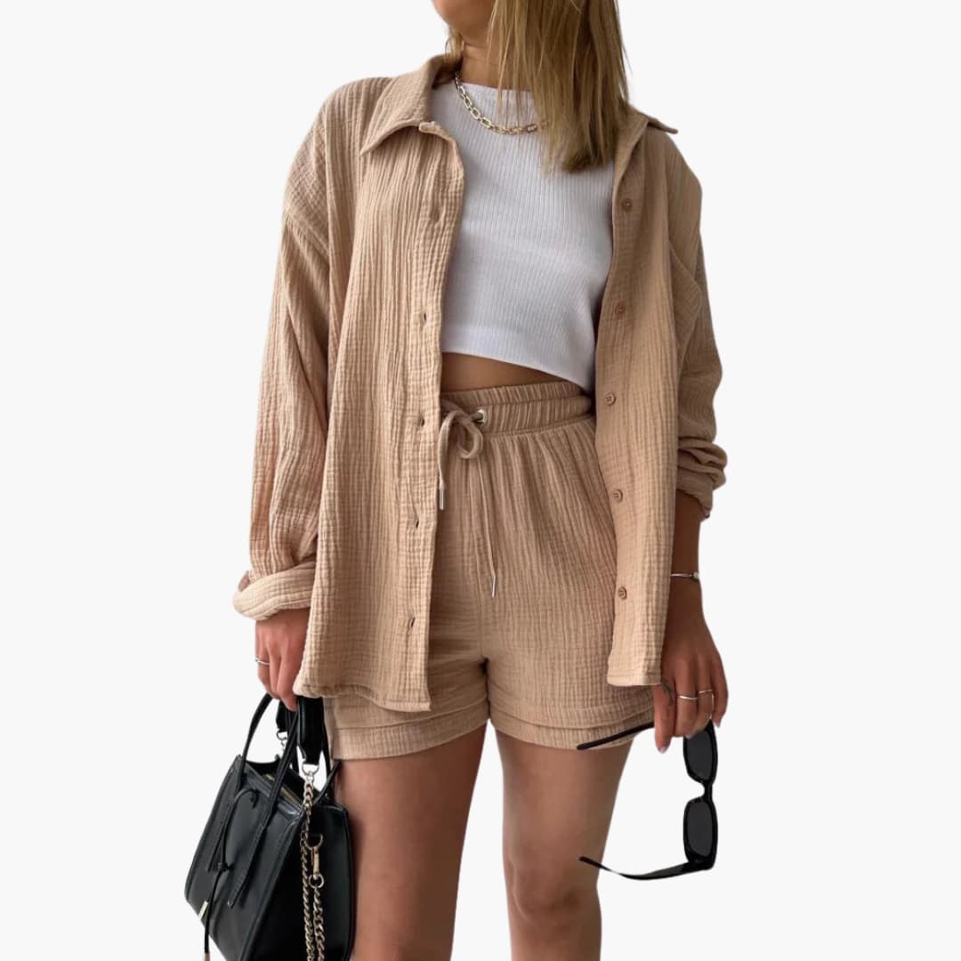 Aurélie | Elegant og Casual To-delt Sæt