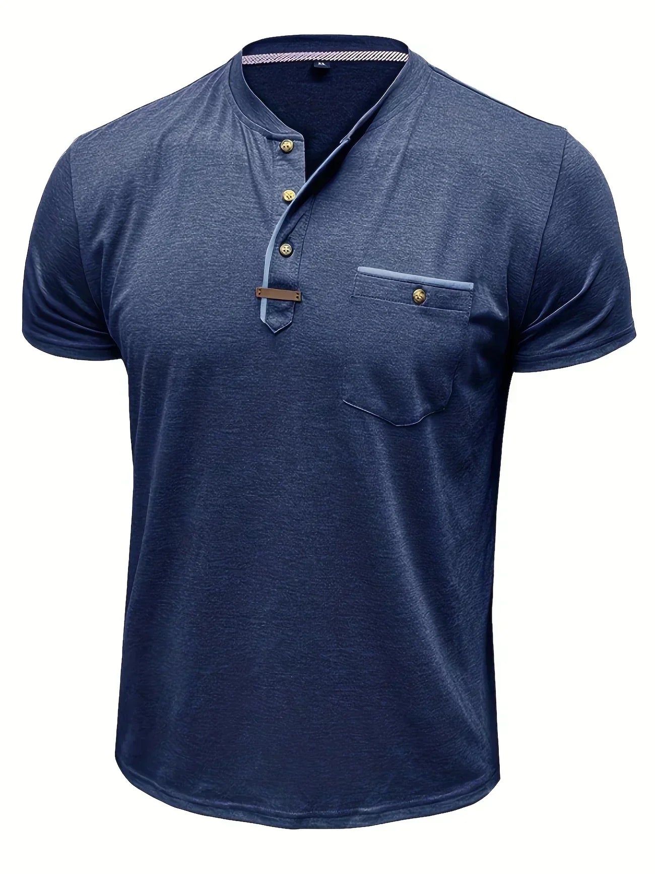 Savrani™ | Elegant t-shirt med rund hals og lomme