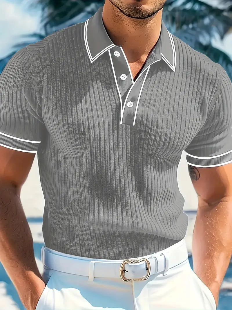 Savrani™ | Elegant polo med korte ærmer