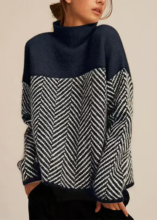 Lucivine – Ribstrikket bomuldsrullekravepullover
