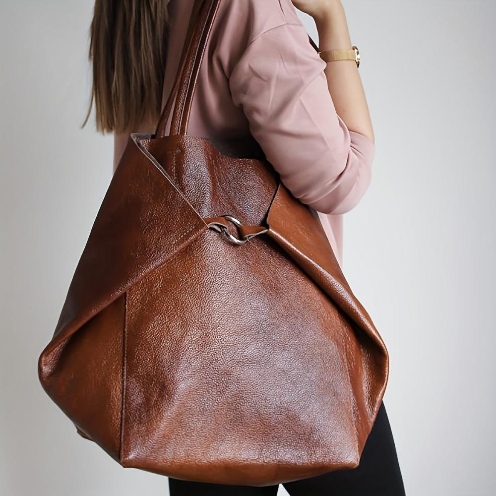 Renee | Stor Vintage Skuldertaske