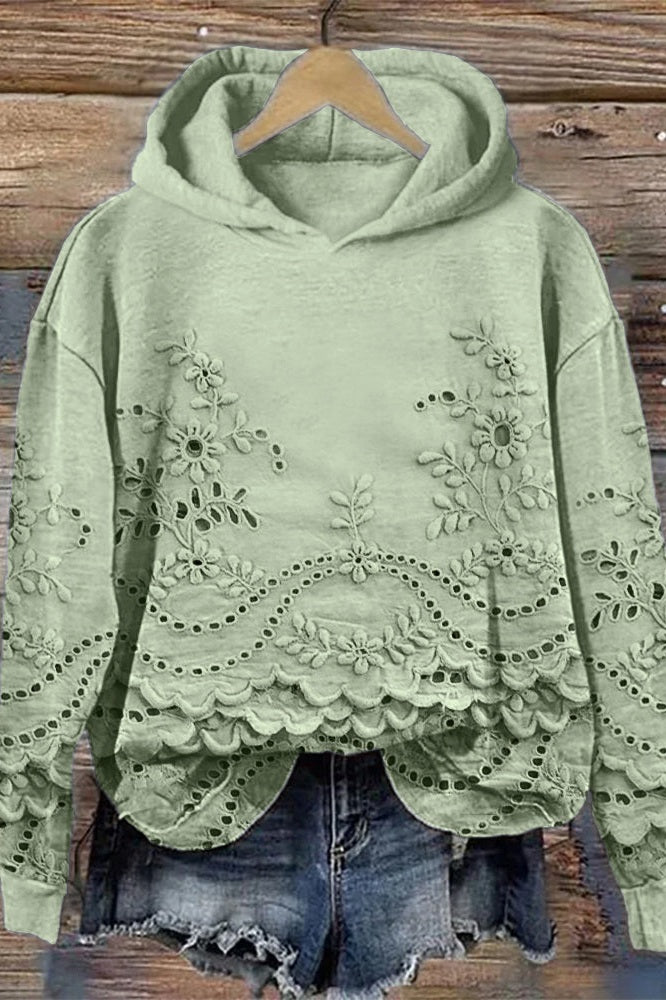 Sweater med hætte og blonde Prato