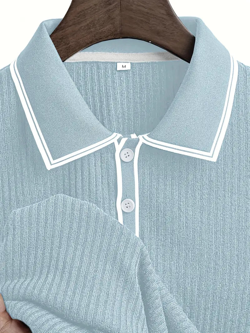 Savrani™ | Elegant polo med korte ærmer
