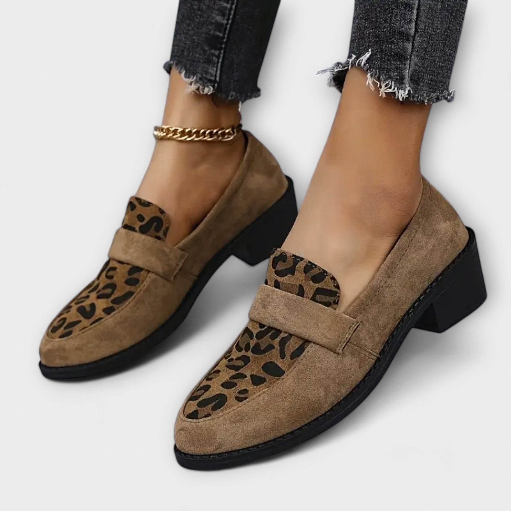 Karla | Elegante damesko med leopardmønster