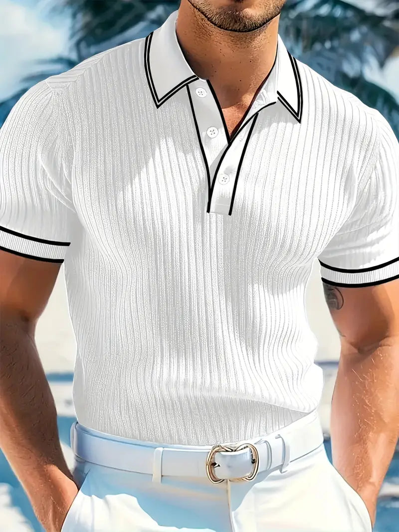 Savrani™ | Elegant polo med korte ærmer