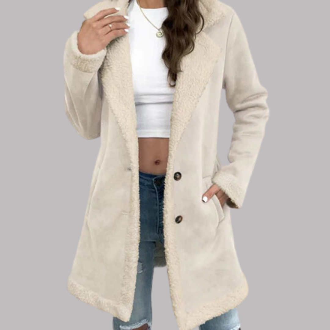 Amelia | Pelsjakke i sherpa