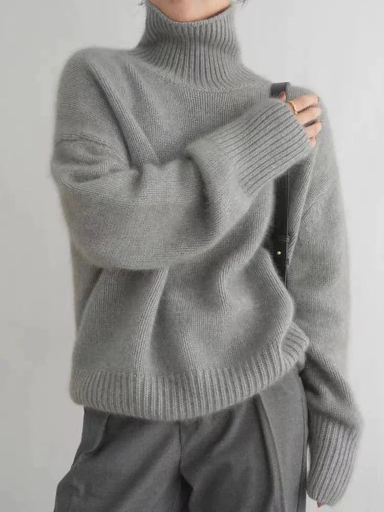 Isabella - Sweater med høj krave