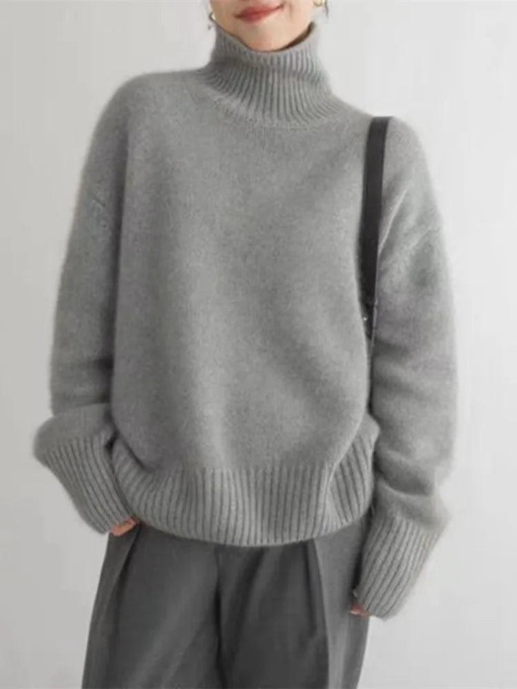 Isabella - Sweater med høj krave