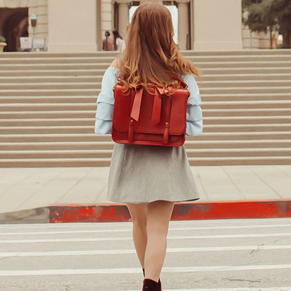 Knoten | Sac Retro Twist i Blå-Rosa